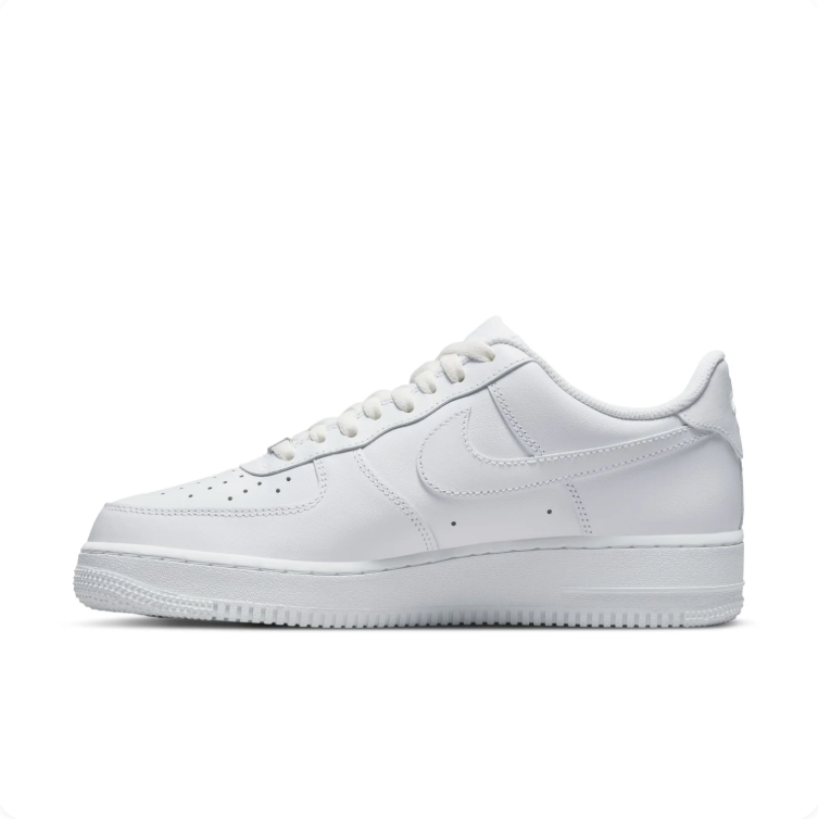 Nike Air All-White Low-Top Lace-Up Sneakers
