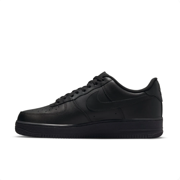 Nike Air All-Black Low-Top Lace-Up Sneakers