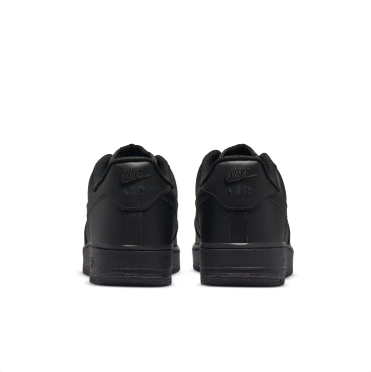 Nike Air All-Black Low-Top Lace-Up Sneakers