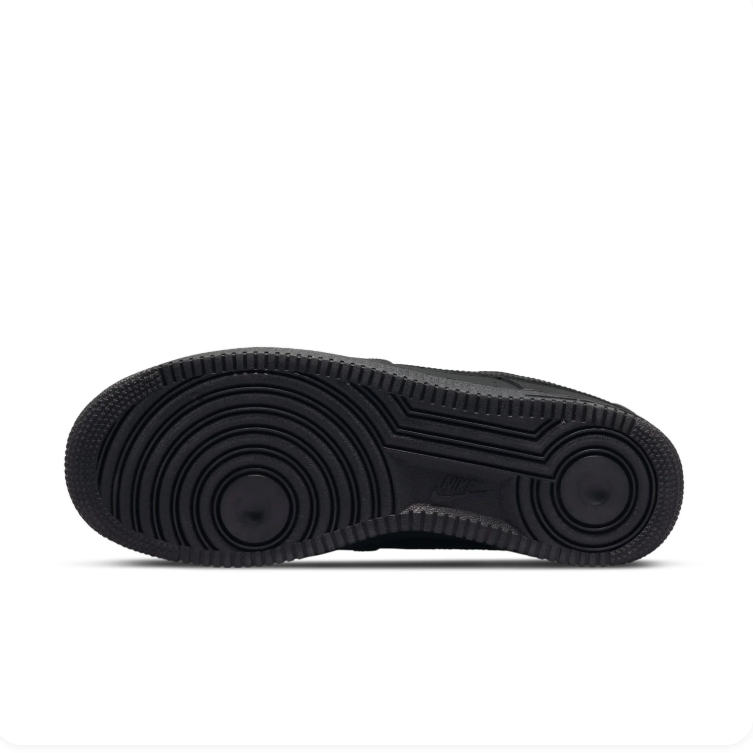 Nike Air All-Black Low-Top Lace-Up Sneakers