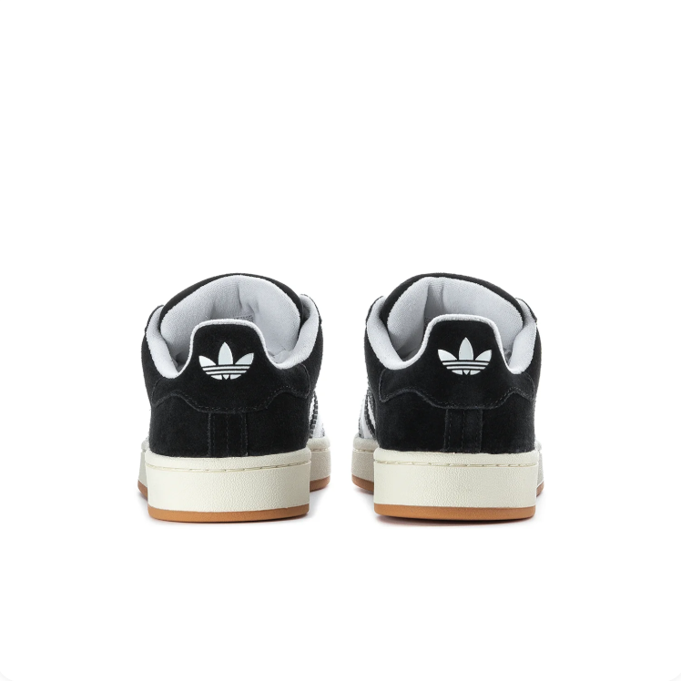 adidas Campus Black & White Low-Top Sneakers with Gum Sole