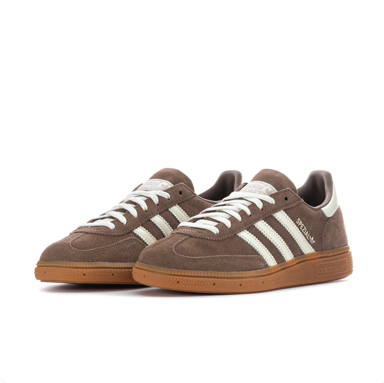 adidas Spezial Taupe & Cream Low-Top Sneakers with Gum Sole