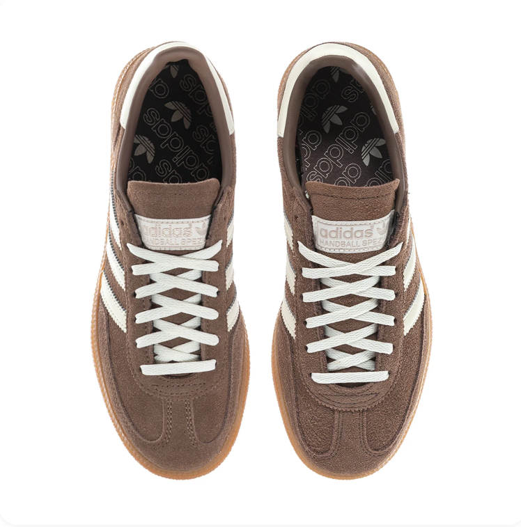 adidas Spezial Taupe & Cream Low-Top Sneakers with Gum Sole