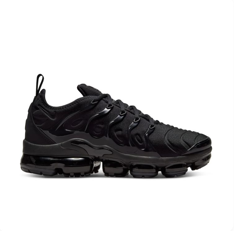 Nike Air All-Black Sneakers with Sculpted Overlays