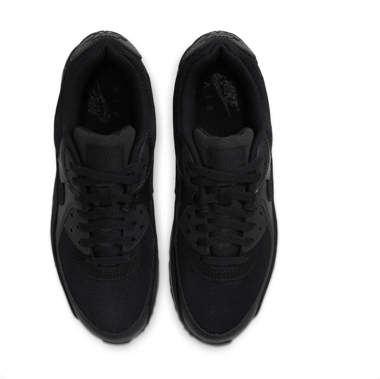 Nike Air All-Black Low-Top Sneakers with Visible Heel Air Unit