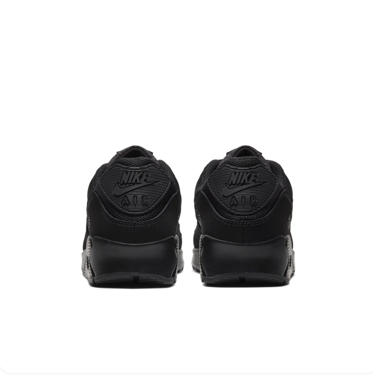 Nike Air All-Black Low-Top Sneakers with Visible Heel Air Unit