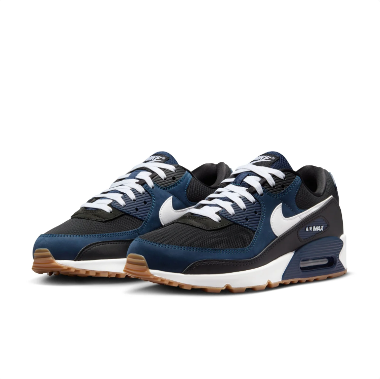 Nike Air Max Navy & Black Low-Top Sneakers with Gum Outsole