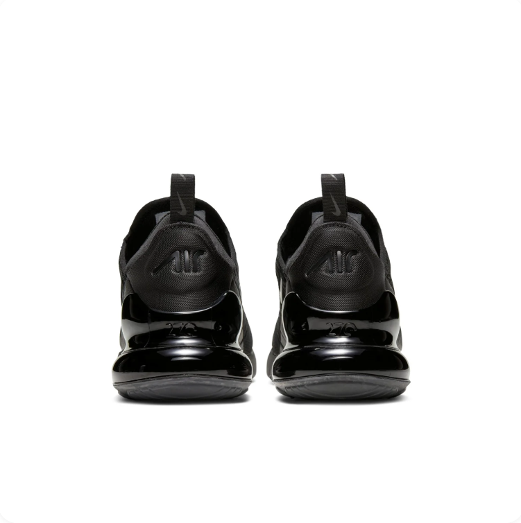 Nike All-Black Mesh Sneakers with Visible Air Heel