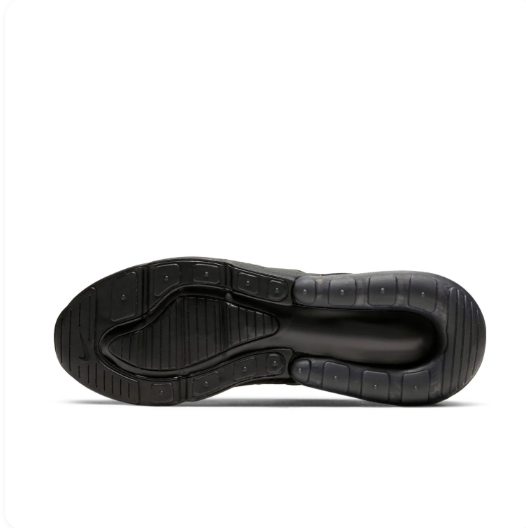 Nike All-Black Mesh Sneakers with Visible Air Heel