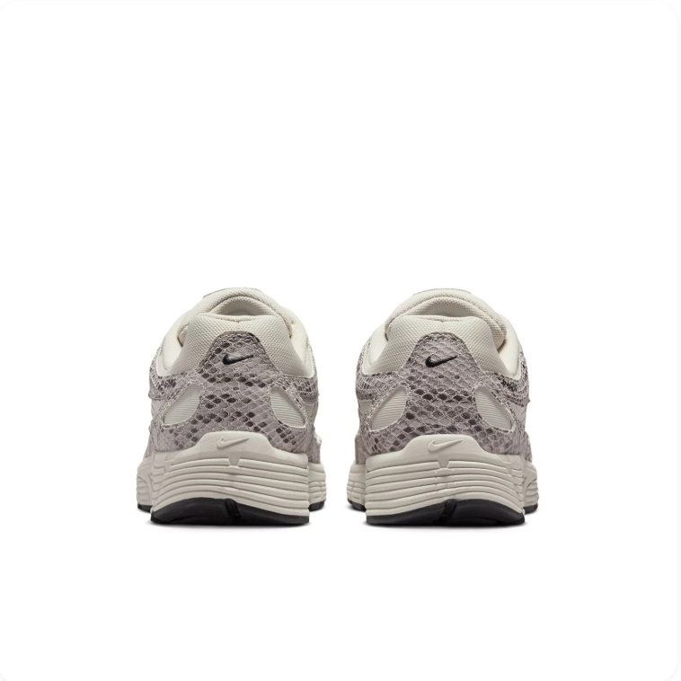 Nike P-6000 Cream & Grey Snakeskin-Print Sneakers