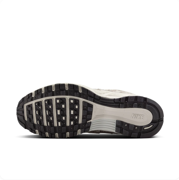 Nike P-6000 Cream & Grey Snakeskin-Print Sneakers