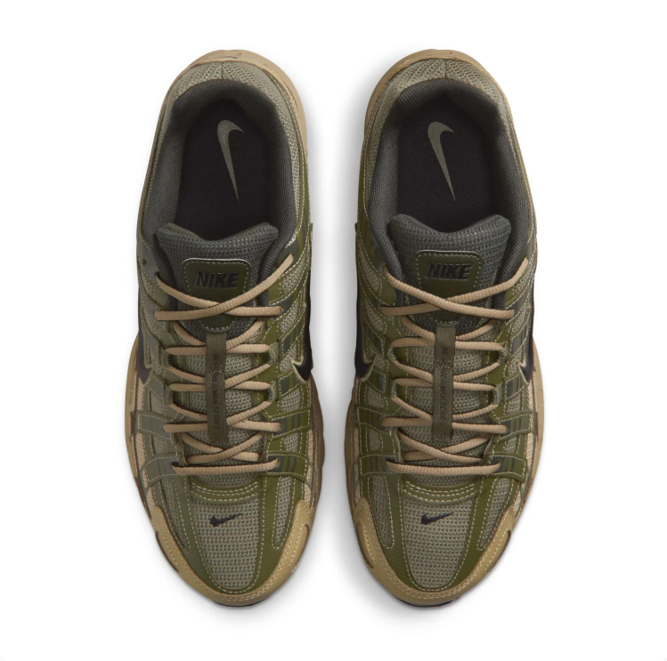 Nike Olive Green & Khaki Layered Mesh Sneakers