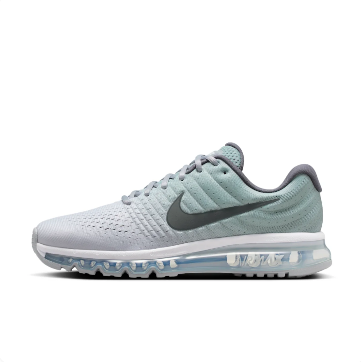 Nike Air Max Light Gray & Mint Low-Top Sneakers