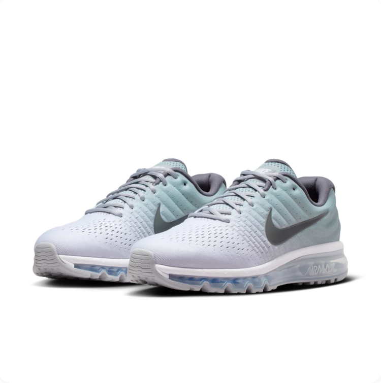 Nike Air Max Light Gray & Mint Low-Top Sneakers