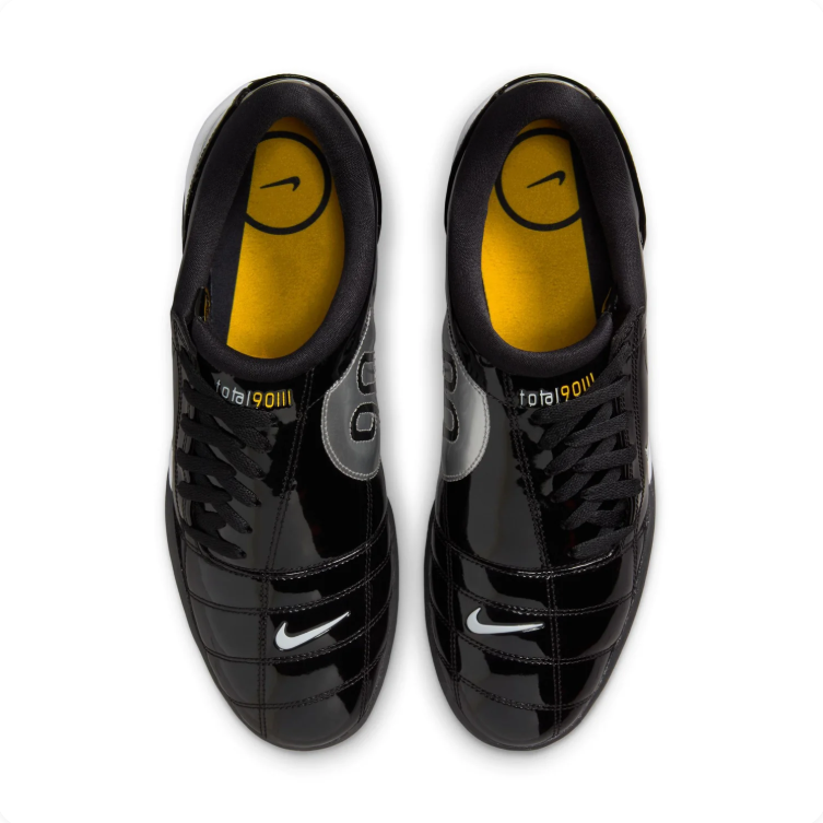 Nike Total 90 III Glossy Black & Silver Sneakers