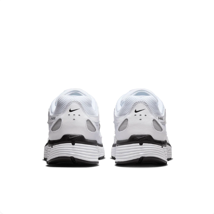 Nike P-6000 White & Light Grey Sneakers with Black Swoosh