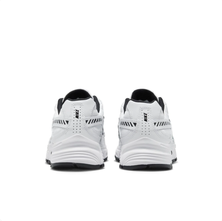 Nike Initiator White & Metallic Silver Sneakers with Black Accents