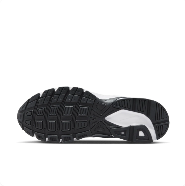 Nike Initiator White & Metallic Silver Sneakers with Black Accents