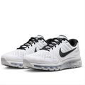 Nike Air Max White & Black Mesh Sneakers with Full-Length Visible Air