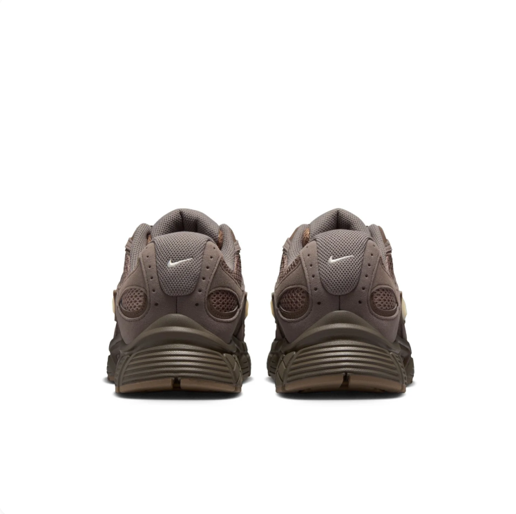Nike Brown & Taupe Mesh Sneakers with Cream Swoosh