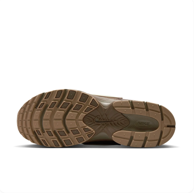 Nike Brown & Taupe Mesh Sneakers with Cream Swoosh