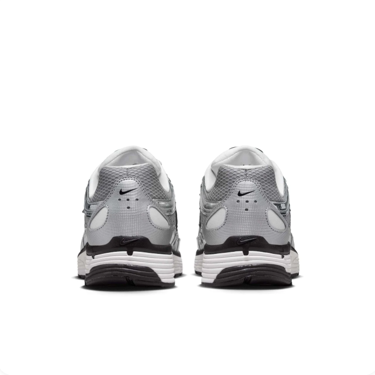 Nike P-6000 Metallic Silver & Grey Mesh Sneakers