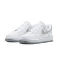 Nike Air Force 1 White & Light Grey Low-Top Sneakers