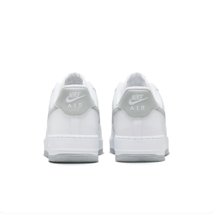 Nike Air Force 1 White & Light Grey Low-Top Sneakers