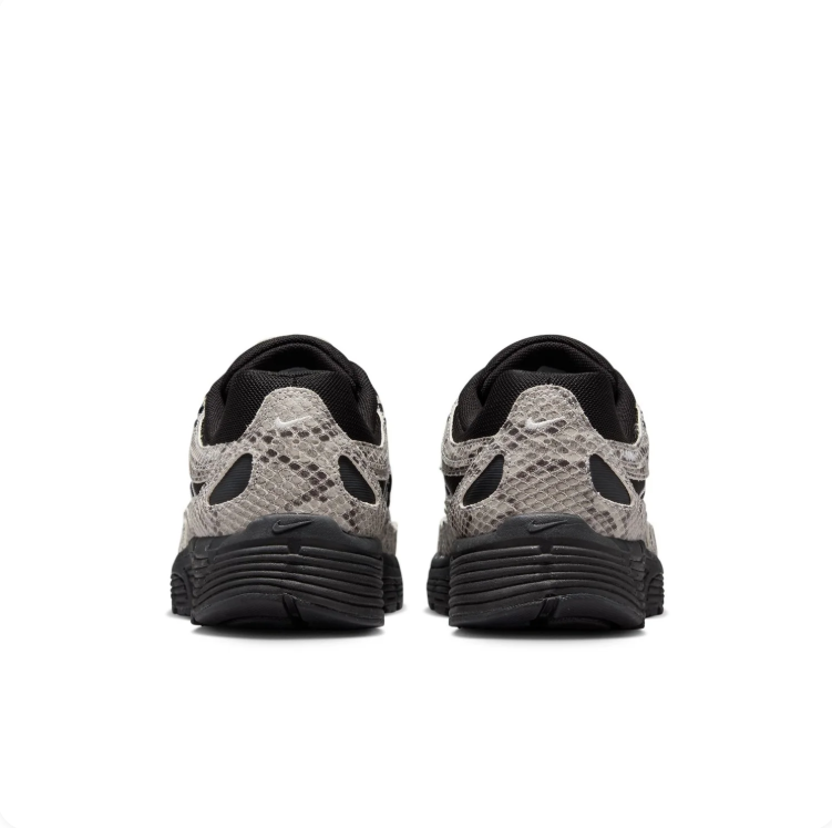Nike P-6000 Black & Grey Snakeskin-Print Sneakers