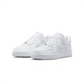 Nike Air Force 1 All-White Low-Top Sneakers with Star Details