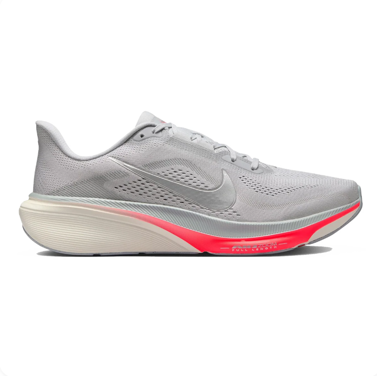 Nike Light Grey & Coral Running Sneakers