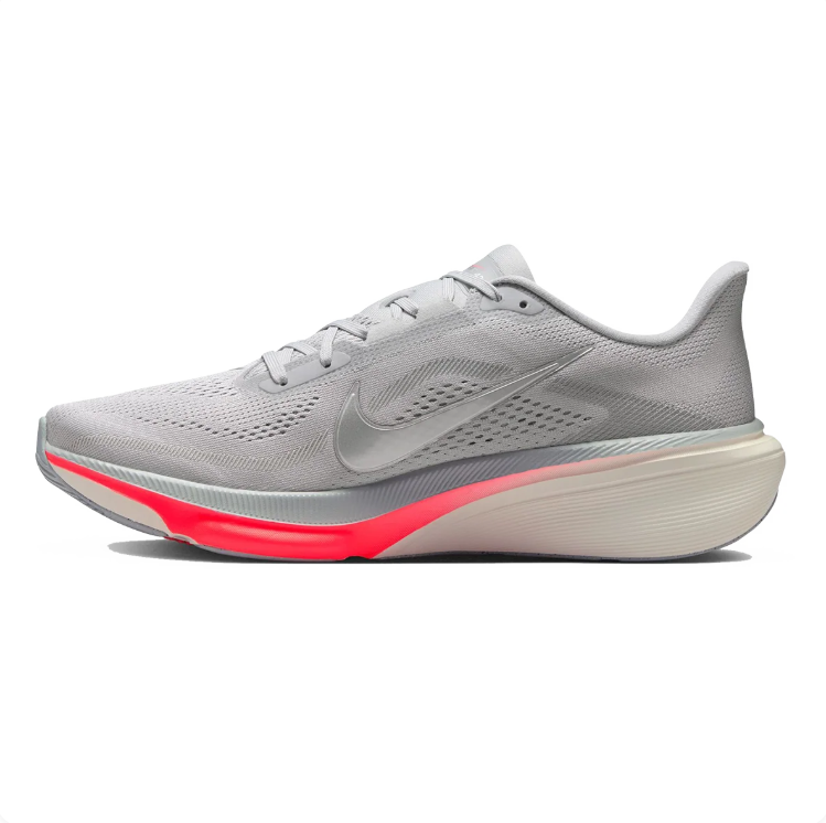Nike Light Grey & Coral Running Sneakers