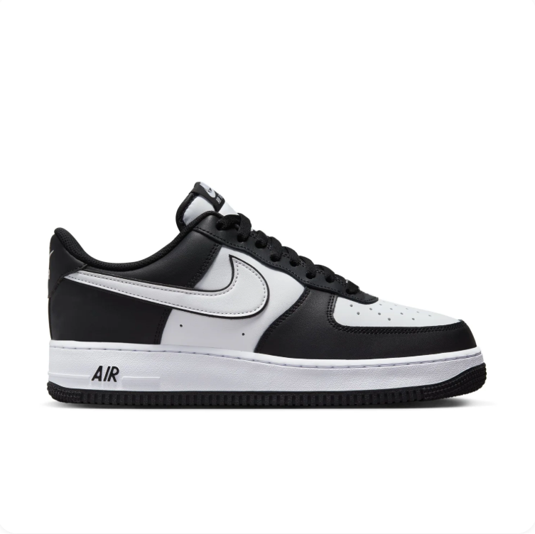 Nike Air Force 1 Black & White Colorblock Low-Top Sneakers