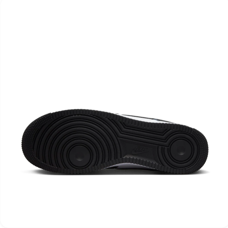 Nike Air Force 1 Black & White Colorblock Low-Top Sneakers