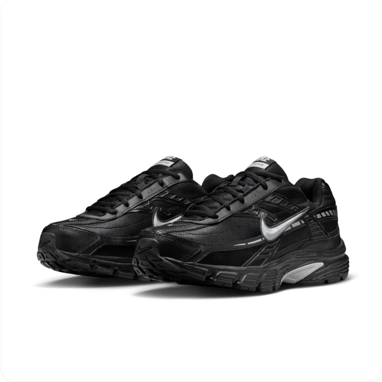 Nike Initiator Black & Metallic Silver Sneakers
