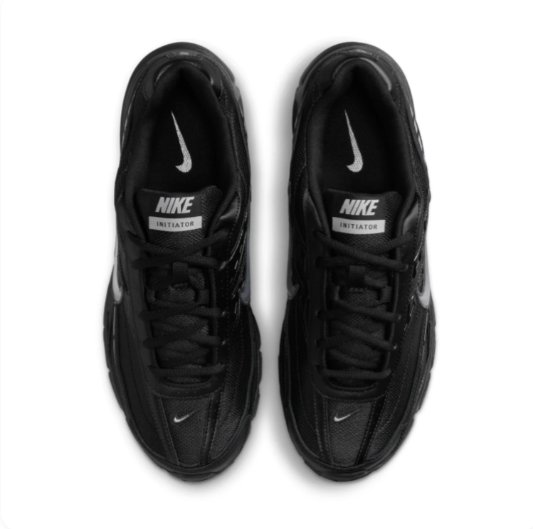Nike Initiator Black & Metallic Silver Sneakers
