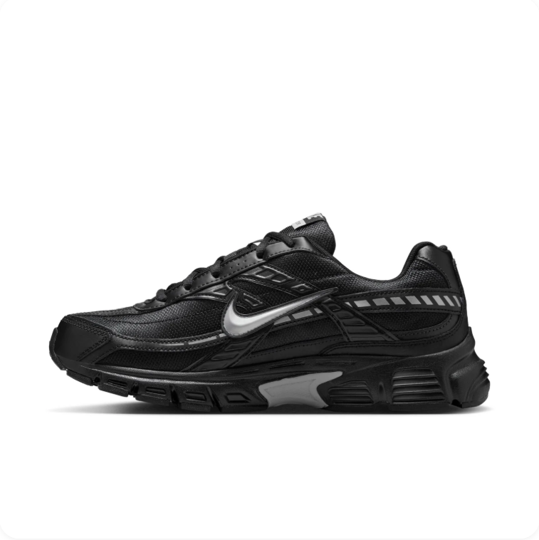 Nike Initiator Black & Metallic Silver Sneakers