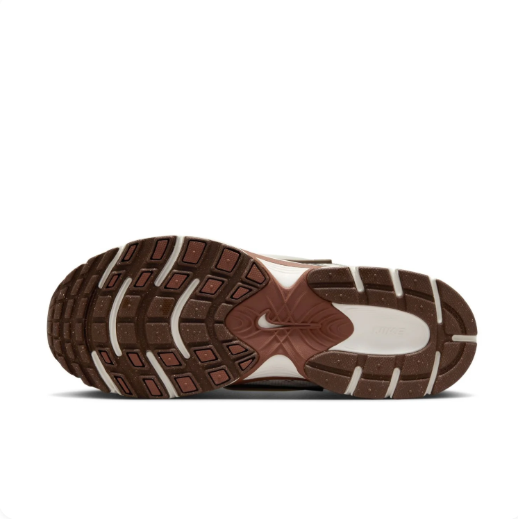 Nike Cream & Metallic Silver Sneakers with Brown Accents