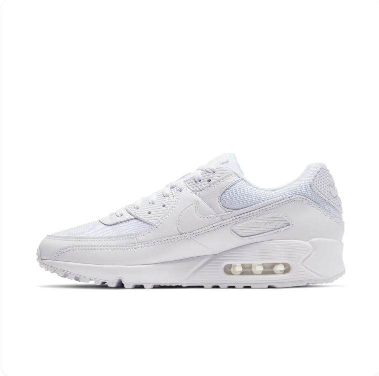 Nike Air Max All-White Low-Top Sneakers
