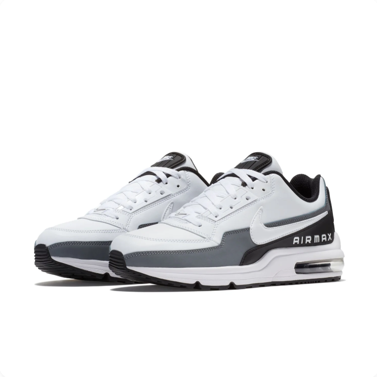Nike Air Max White, Grey & Black Low-Top Sneakers