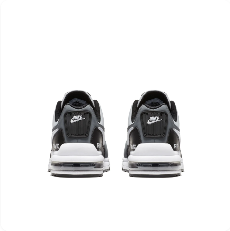 Nike Air Max White, Grey & Black Low-Top Sneakers