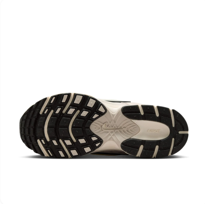 Nike Cream & Beige Mesh Sneakers with Black-Outlined Swoosh