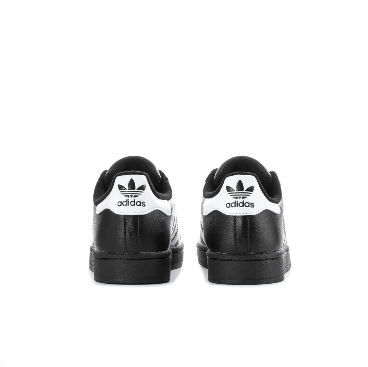 adidas Superstar Black & White Shell-Toe Sneakers