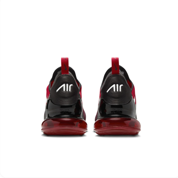 Nike Air Max 270 Red & Black Sneakers with White Accents