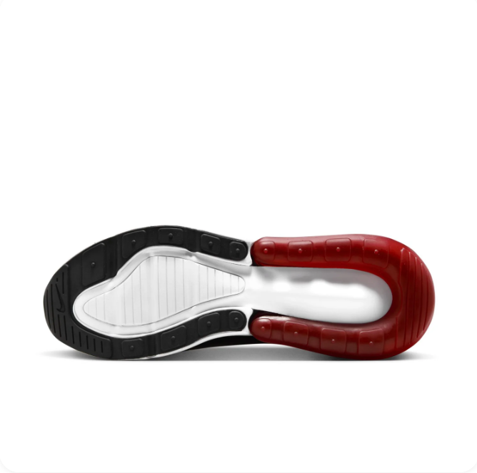 Nike Air Max 270 Red & Black Sneakers with White Accents