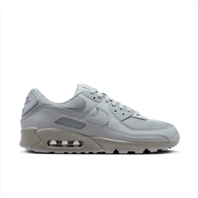 Nike Air Max 90 Tonal Grey Low-Top Sneakers