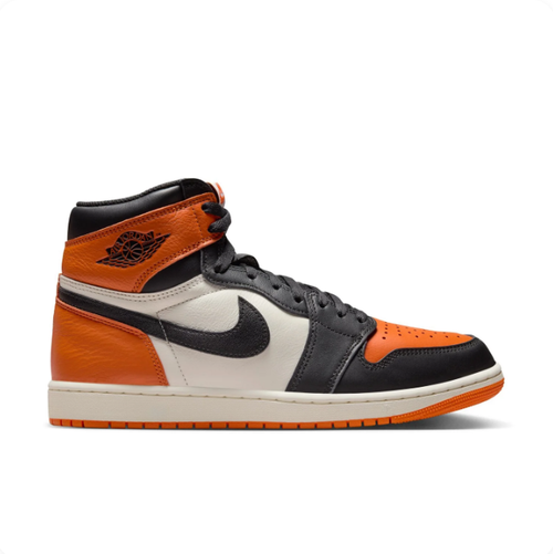 Air Jordan Orange, Black & Cream High-Top Sneakers