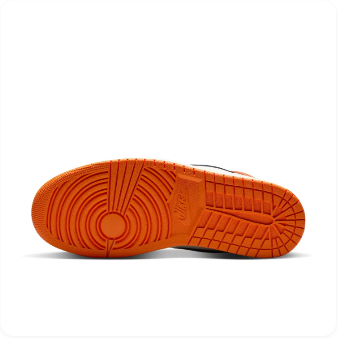 Air Jordan Orange, Black & Cream High-Top Sneakers