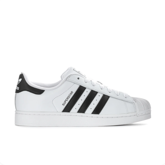 adidas Superstar White & Black Shell-Toe Sneakers
