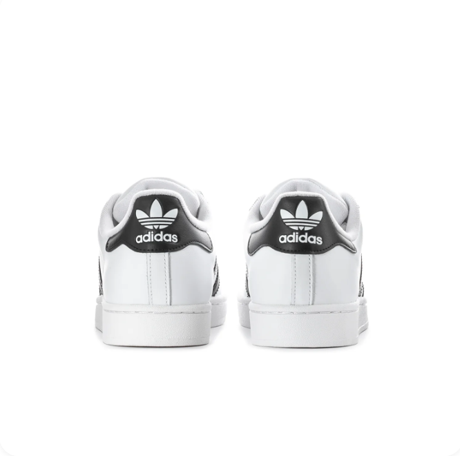 adidas Superstar White & Black Shell-Toe Sneakers